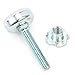 tamu Furniture Levelers Adjustable Furniture Legs,Heavy Duty Furniture Leveler Tee Nut Kit 3/8-16 inch Thread Size,4 Pack with T-nut (4)