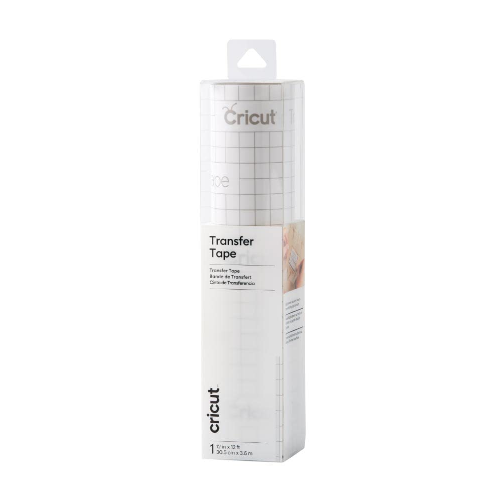 Cricut Transfer Tape - 1ft x 12ft - Easy Transfer Adhesive Sheet for Vinyl Projects - Compatible with Most Vinyl Types - Clear