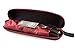 Compact Folding Windproof Automatic Umbrella With Zipper Case For Women/Ladies (Burgundy)