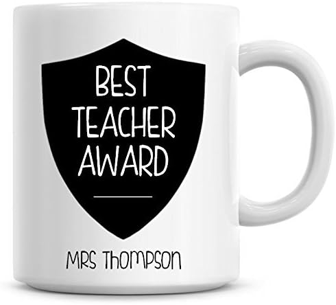 personalised coffee flask teacher