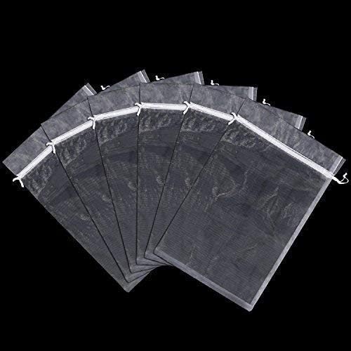 Sunnysam Pack of 50 Organza Gift Bags, 20 x 30 cm/7.9 x 11.8 Inches, Jewellery Drawstring Bags for Birthday and Wedding Party - Image 5