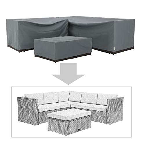 Baner Garden K35 3Piece Outdoor Veranda Patio Garden Furniture Cover