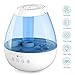 Tekjoy Cool Mist Humidifier, Premium Ultrasonic Humidifiers 7 Night Light Bedroom Baby, Whisper Quiet, Auto Shut-Off, 360° Nozzle, Touch Panel, Timer, Filterless Vaporizer (H1)