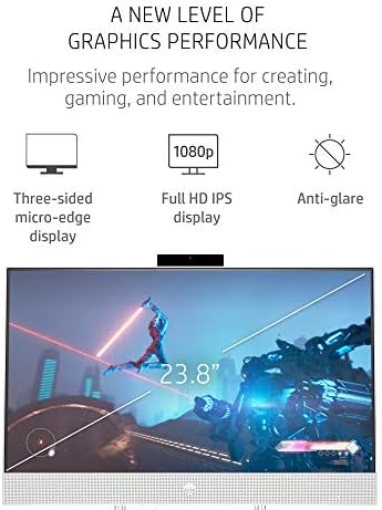 HP 24 All-in-One PC, 11th Gen Intel i7-1165G7 Processor, 16 GB RAM, 512 GB SSD Storage, Full HD 23.8” Touchscreen, Windows 10 Home, Remote Work Ready, Wireless Mouse and Keyboard (24-dp1280, 2020) 4 HP 24 All-in-One PC, 11th Gen Intel i7-1165G7 Processor, 16 GB RAM, 512 GB SSD Storage, Full HD 23.8” Touchscreen, Windows 10 Home, Remote Work Ready, Wireless Mouse and Keyboard (24-dp1280, 2020)