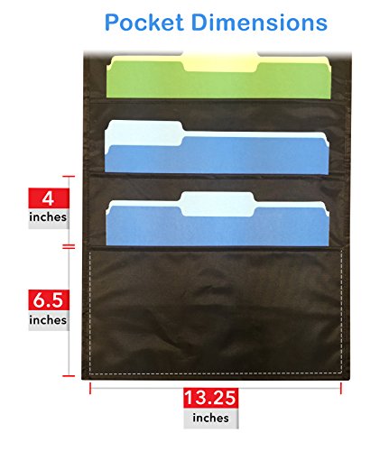 ABC Life Hanging Wall File Organizer – 10-Pocket, Over Door Or Wall Mount, 2 Pack | Great For Office, Home, Classroom