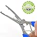FREEHAWK® Multi Function Stainless Steel Fishing Pliers Curved Nose Scissors Braid Cutters Hook Removers Fishing Line Cutters with 2 Small Blades in Blue with Nylon Sheath