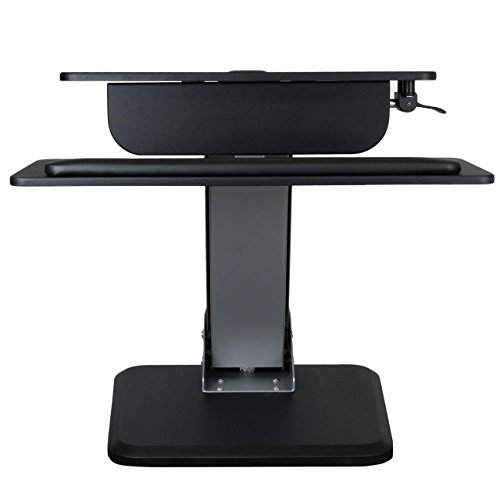 StarTech.com Height Adjustable Standing Desk Converter - Sit Stand Desk with One-finger Adjustment - Ergonomic Desk