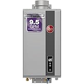 Rheem RTG-95DVLP-3 High Efficiency Non-Condensing Indoor Tankless Liquid Propane Water Heater, 9.5 GPM