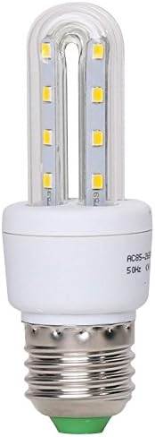 Super Bright 6W Led Corn Light Bulb, 600 Lumens 40 Watt Equivalent, 3000K Warm White, 360° Lighting, AC 85-265V