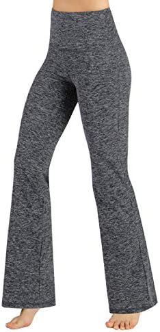Women's Bootcut Yoga Pants Tummy Control Non See Through Bootleg Gym Workout Pants