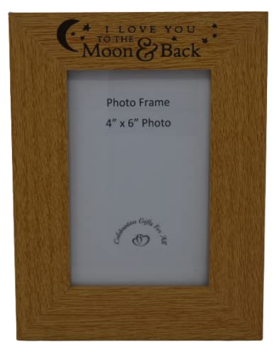 I Love You To The Moon & Back Oak Effect Photo Frame 4 x 6