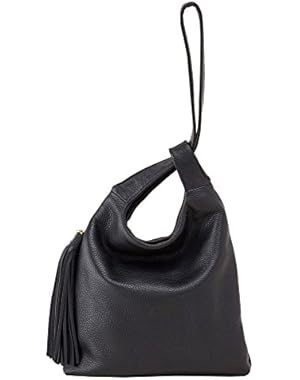 Handbags Supersoft Leather Blossom Wristlet - Black