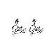 JASSINS Women Silver Plated Leaf Ear Cuff Earrings Clip On Wrap No Piercing Personality