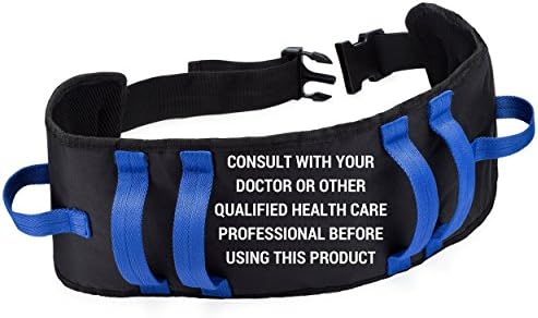 Gait Belt, Transfer Belt with Quick-Release Buckle. 6 Handles for Better Access, Secure Grip. New Improved Wide Design Provides Greater Comfort and Security During Walking / Transfers.