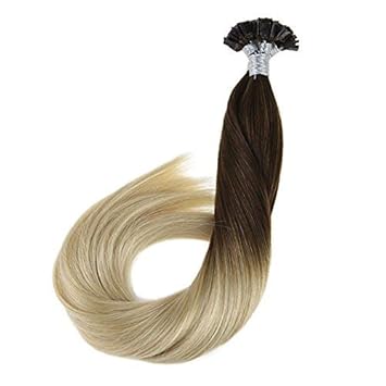 Buy Laavoo 20 Hot Fusion Sticky Flat Tips Human Hair In Ombre