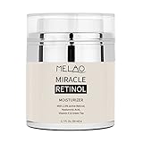 Retinol Moisturizer Cream for Face and Eye Area - With 2.5% Active Retinol, Hyaluronic Acid, Vitamin E and Green Tea, Anti Aging Formula Reduces Wrinkles, Night and Day Moisturizing Cream