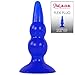 Beaded Butt Plug - Tapered Tip for Easy Insertion - Suction Cup Base - Anal Stimulator for Men and Women