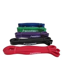 WODFitters - Bandas elásticas de asistencia para levantamiento de potencia   banda de resistencia elástica   bandas de movilidad   bandas de levantamiento de potencia   extra duraderas de alta calidad para entrenamiento ejercicio elástico   banda individu