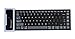 Yuzihan Roll up Mini Bluetooth Keyboard for Pad Tablets Phones Portable Silicone Rollup Waterproof Flexible Keyboard Black