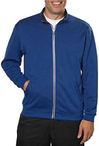 Pebble Beach Men's Full Zip Jacket-Gray Heather