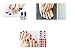 Bavs 6 Different Sheet Toes Nail Stickers Decal Beauty for Women Girls Kids Decals Manicure Polish 3D Art Glass Slice Toe Nail Sticker/Bling Bling Cubic 1 (Random)