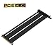 LINKUP {35 cm) PCIE 3.0 16x Shielded Extreme High-Speed Riser Cable Port Extension PCIE Card┃Black┃Left Angle┃3.0 Gen3 Compatible