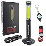 NEBO Big Larry Pro 500 Lumen USB Rechargeable Magnetic LED Work Light w/Lumintrail Keychain Light