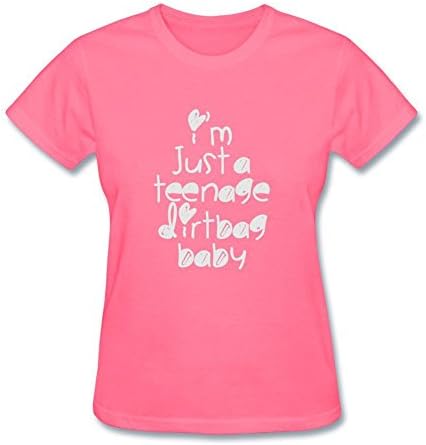 Hoyun Women Teenage Dirtbag Cool T-shirt Pink M
