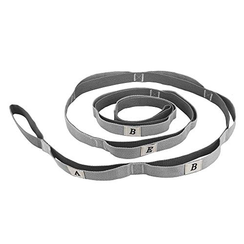 Yoga Strap for Stretching, Multi Loops Nonelastic Exercise Yoga Belt for Daily Stretching Yoga Pilates Physical Therapy Fitness