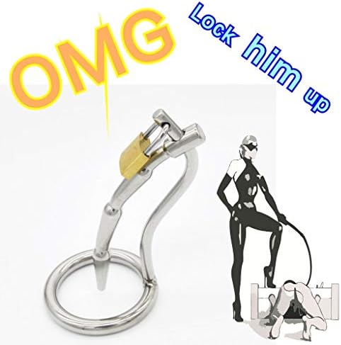 Male Metal Stainless Steel Control Tease Play Bird Xage Cage Sissy Long Torturing Ḉöḉḵ Mistress Slav-e Training Device Anti Off Ḉhḁstity Urêthràl Càthêter Male Lock Sturdy Cage (Size : 40mm)