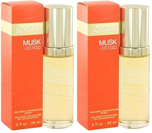 Jovan Musk Cologne Concentrate Spray 2 Oz Women (Pack of 2)