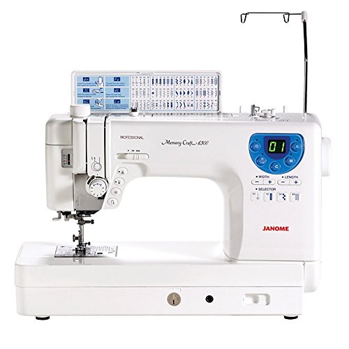 Janome mc-6300p professional heavy-duty computerized quilting sew…