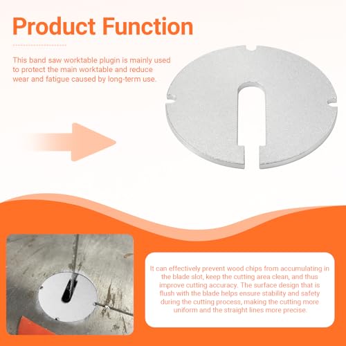 Bandsaw Table Insert(Diameter: 2.5 in,Thickness: 0.1 in) for Delta (2 Pcs) photo 12