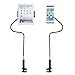 Gooseneck Tablet Stand,Reenfaya Universal Lazy Phone Holder Flexible Long Arm Clip 360 Rotating Desktop Bracket Clamp Mount for iPad iPhone Series/Samsung Galaxy/Nintendo Switch and More(Black/Gold)