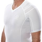 IntelliSkin Men's PostureCue V-Tee White Small