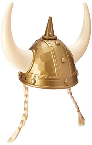 Jacobson Hat Company Women's Viking Hat with Braids, Gold, One Size