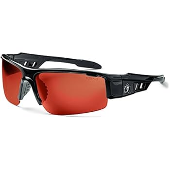 Ergodyne Skullerz Dagr Safety Sunglasses - Black Frame, Copper Lens