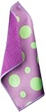 Toddy Gear The Fizz 5 x 7 Inch Premium Microfiber Smart Cloth, for iPad and Touch Screen Cleaning - Retail Packaging - Purple/Green, 15X7B1013