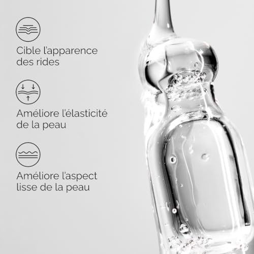 Sérum Multi-Peptides + Acide Hyaluronique, Formule anti-âge pour éliminer les pattes d'oie, améliorer l'élasticité et la fermeté de la peau, 30 ml