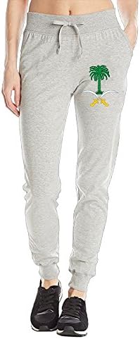 Womens Coat Of Arms Of Saudi Arabia National Emblem Elastic Bottom Long Jogging Jersey Pants Sweatpants Sportswear Activewear Harem Trousers Gifts With Drawstring