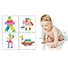 Babrit Colorful DIY Building Blocks Toy Plastic Fight Inserted Building Blocks Kids Puzzle Construction Stacking Bag (100 PCS)
