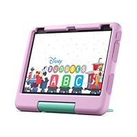 Amazon Fire 10 HD Kids tablet- 2023, ages 3-7 | Bright 10.1” HD screen with ad-free content and parental controls included, 13-hr battery, 32 GB, Pink