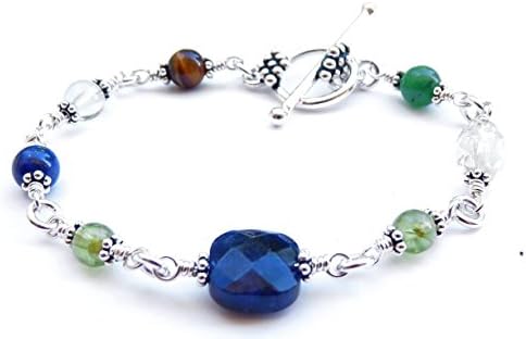 Handmade"Healing Family" Bracelet, Relationships, Healthy Family Bonds, Healing Past Anger, Jealousy, Hurt Feelings, Ego, Sodalite, Peridot, Jade, Tigers Eye, Fluorite, Green Onyx