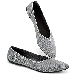 BABUDOG Women's Mesh Flats Shoes Pointed-Toe Dress