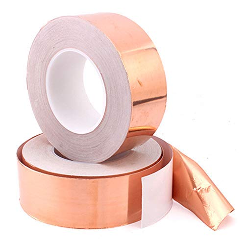 Buy Copper Tape Single Sided Conductive Adhesive Foil Copper Tapes 2 Rolls 5 Sizes for