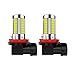 2PCS Extremely Bright H11 LED Fog Lights High Power H11 6000K White H11 LED Bulb Compatible with H11LL H8LL H8 H16 H11 Fog Lights Lamp Bulbs