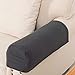 Armrest Covers Anti-Slip Waterproof Furniture Protector Armchair Slipcovers for Recliner Sofa Set of 2（Grey）