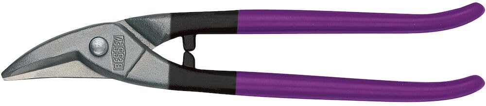 Bessey D407-300 Right Hand Cut HSS Punch Snips, Purple/Grey