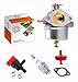 632111 632334A Carburetor with Fuel Filter Spark Plug for Tecumseh 632111 632334A 632334 631793 HM70 HM80 HMSK80 HMSK90 Snow Blower Thrower primary
