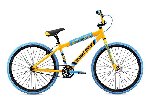 SE Blocks Flyer 26 BMX Bike Yellow Mens Sz 26in